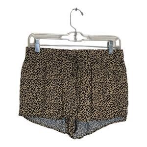 Forever 21 animal print pull on pajama shorts size M